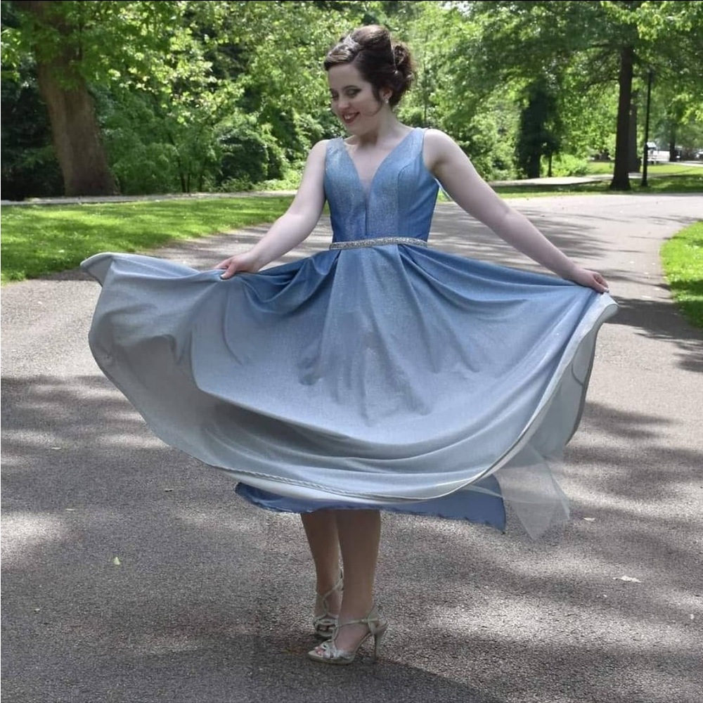 Blue Sparkly Gown/Prom Dress - Picture 3 of 3